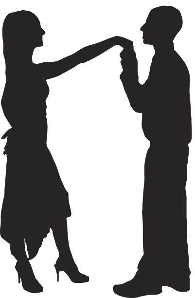 情侣的剪影图片下载