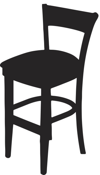 椅子的剪影图片下载