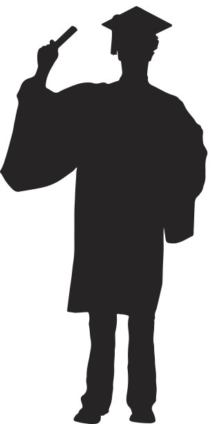 学生毕业轮廓图片下载