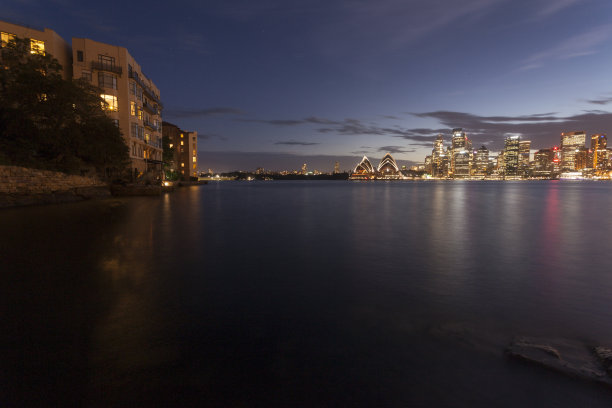 晚上，悉尼港图片下载