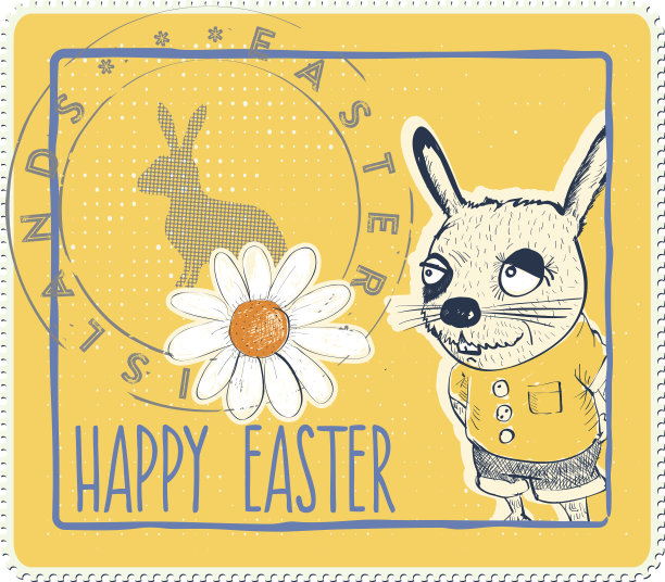 复活节的邮票图片下载