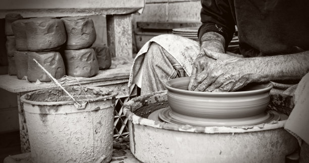 陶工手图片下载