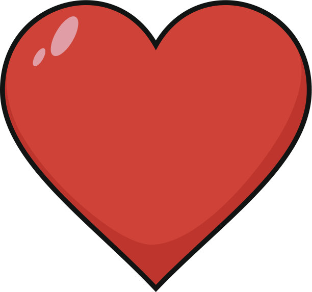 卡通的心图片下载