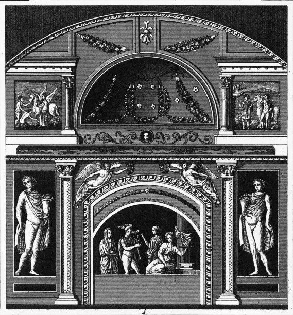 来自纳索家族坟墓的古代壁画图片下载