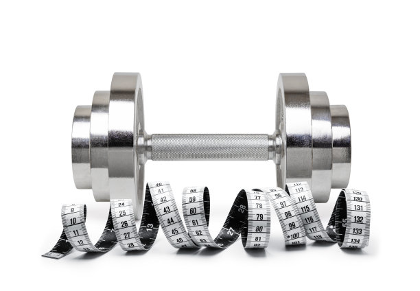 哑铃和卷尺图片下载
