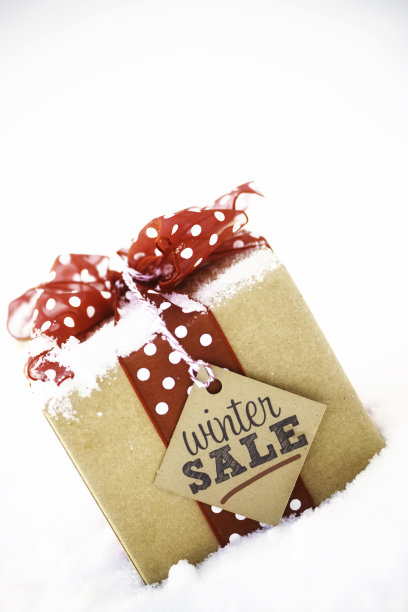 圣诞礼物与信息:冬季大减价!图片下载