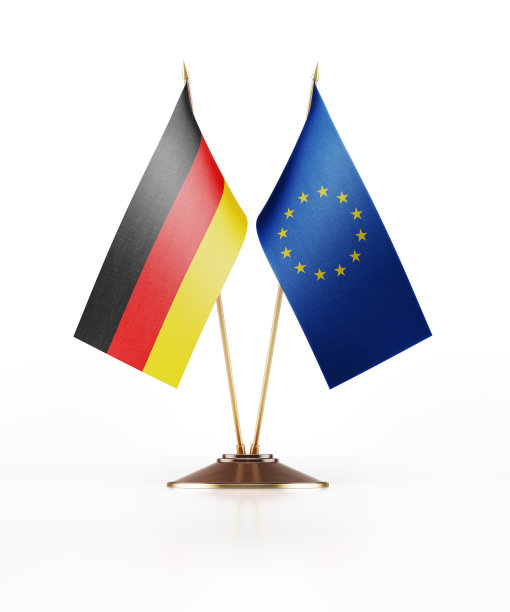 德国和欧盟的微型国旗图片下载