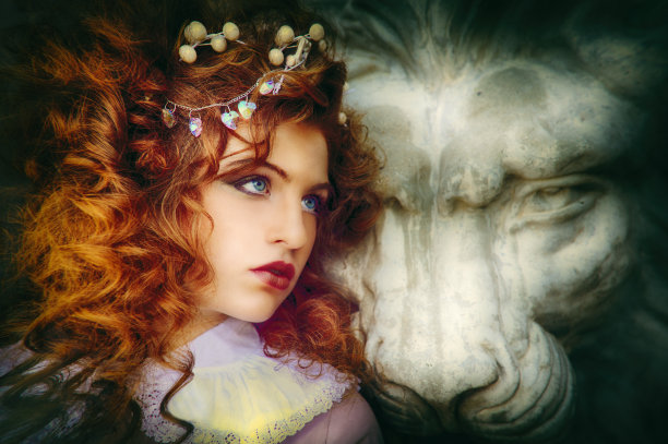 美女渴望她的野兽图片下载