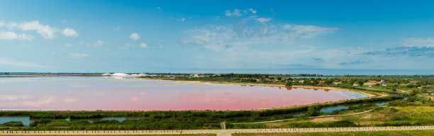 全景或艾格斯-莫尔特斯盐水图片下载