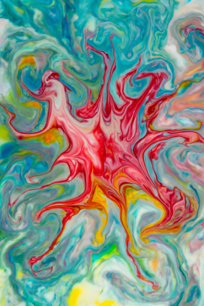 不同食材之间的化学反应的彩色图像图片下载