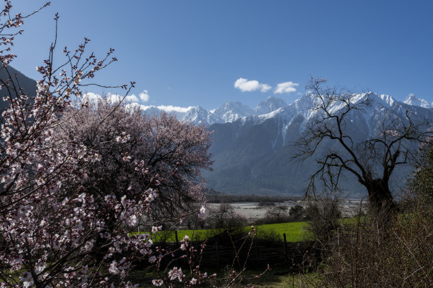 西藏景观，西藏，中国。素材图片