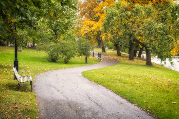哥德堡城市公园散步道图片下载