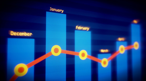 条形图月度财务报告图片下载