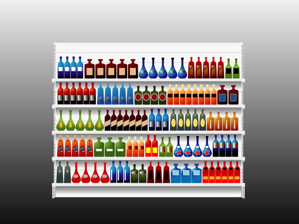 利口酒架图片下载