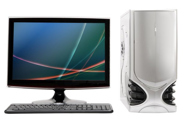 孤立的台式电脑图片下载