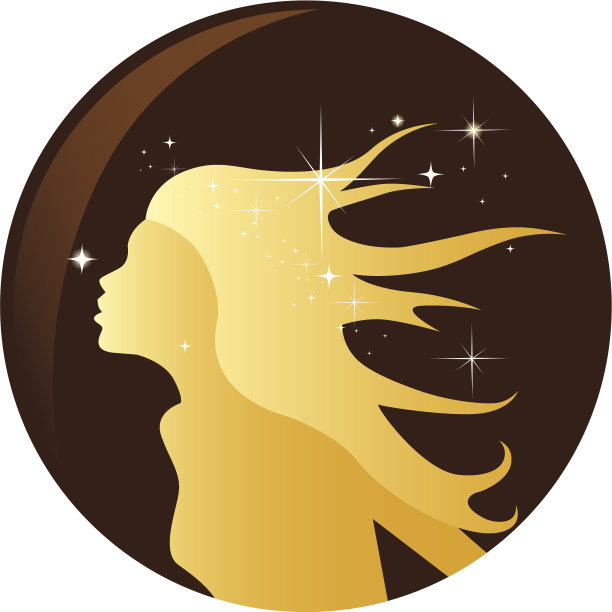 带着星星的金色女孩图片下载