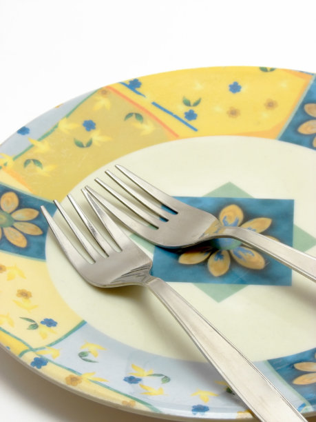 盘子和叉子图片下载