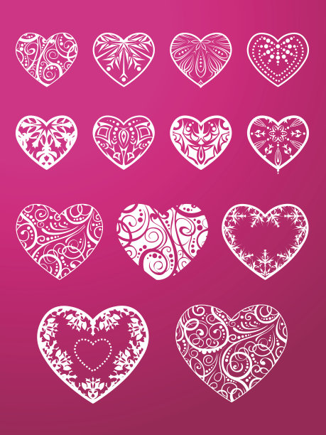 爱心矢量图素材ID：152826760