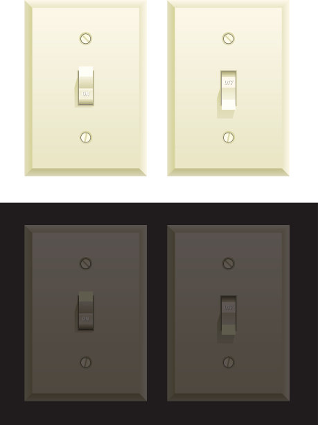 白天和夜间灯光开关图片下载