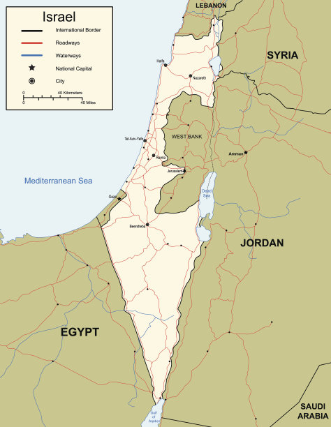 以色列的地图图片下载