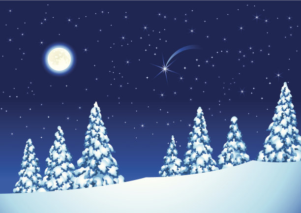 圣诞节的晚上图片下载