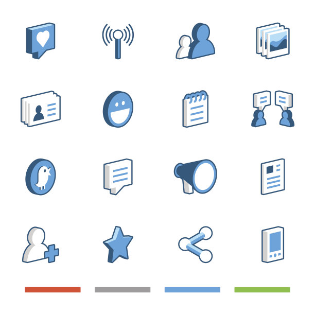 社交网络的图标图片下载