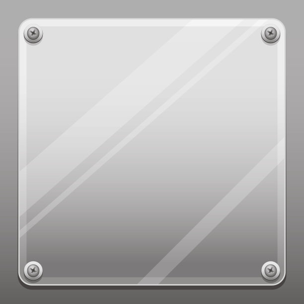 压克力玻璃空白标志图片下载