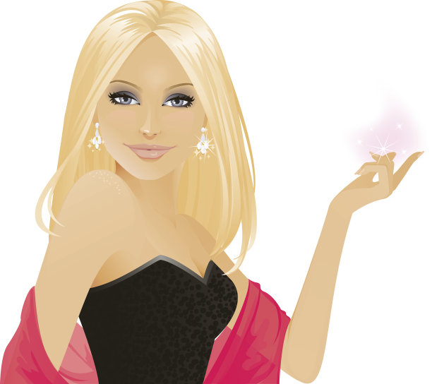 身着晚礼服的女孩图片下载