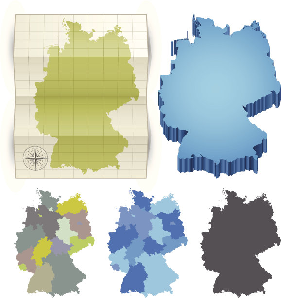 德国地图图片下载