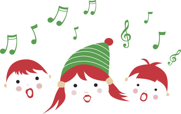 一个可爱的圣诞颂歌的形象图片下载