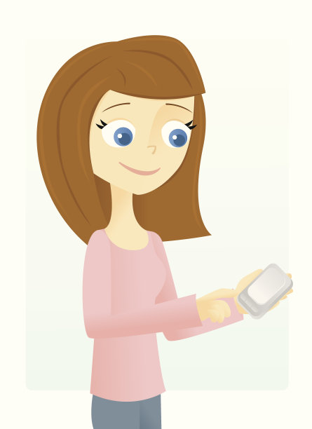 女人和手机图片下载