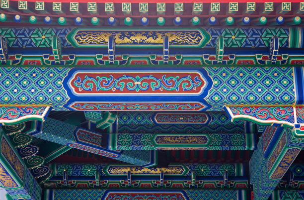 天花板上的宫殿图片下载