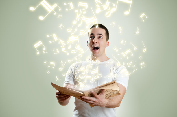 飞翔的音乐笔记图片下载