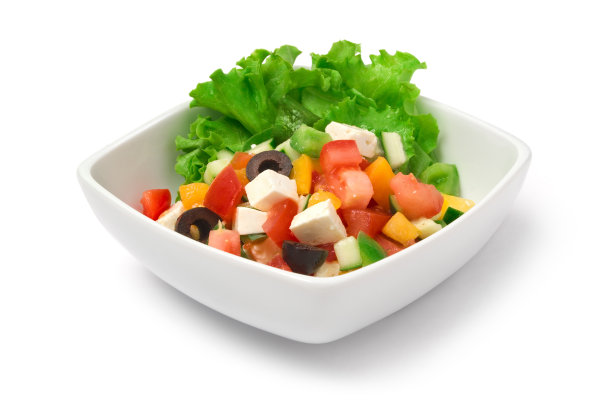 沙拉孤立在白色图片下载