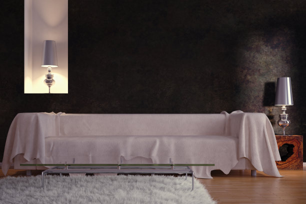 白色的沙发图片下载