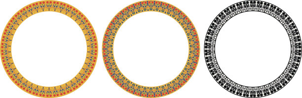 圆的埃及框架图片下载