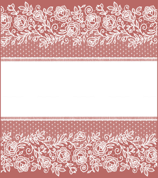 花边玫瑰花卉图案卡片图片下载
