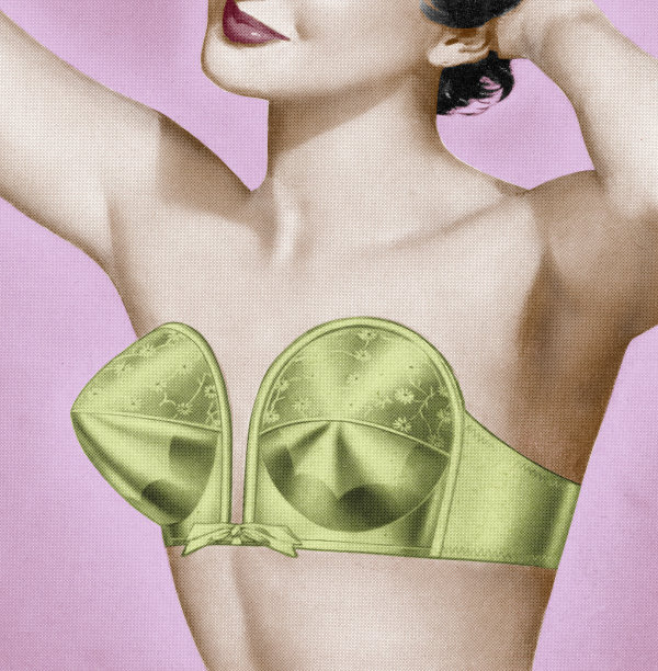 穿无肩带文胸的女人图片下载