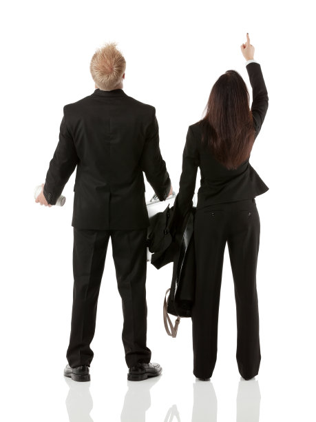 企业高管向上看的背影图片下载