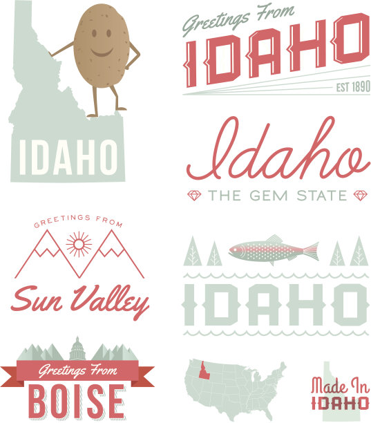 爱达荷州的排版图片下载