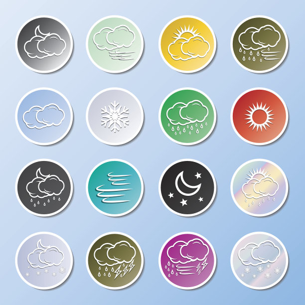 贴纸天气图标图片下载