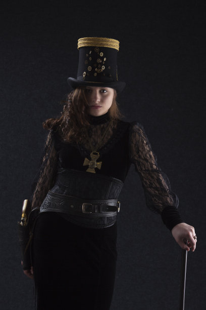 深色的蒸汽朋克枪手图片下载