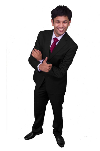 穿着西装的快乐商人竖起大拇指图片下载