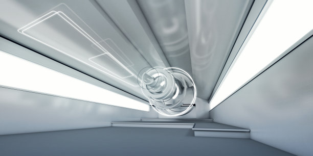 开放空间3D渲染，抽象艺术图片下载