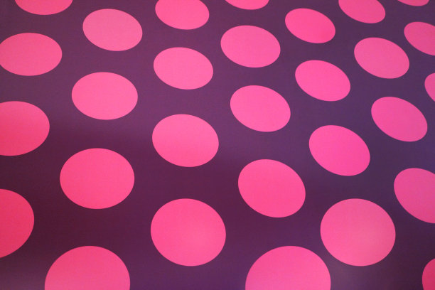 无缝粉色纹理纸与圆点图片下载