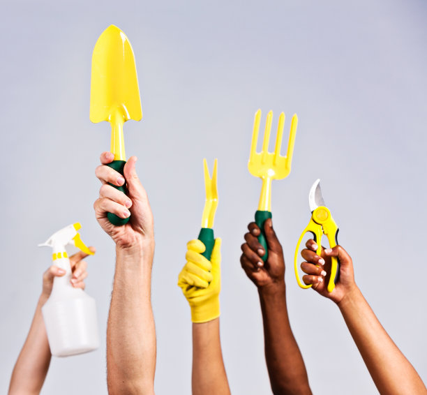 手持园艺工具准备工作图片下载