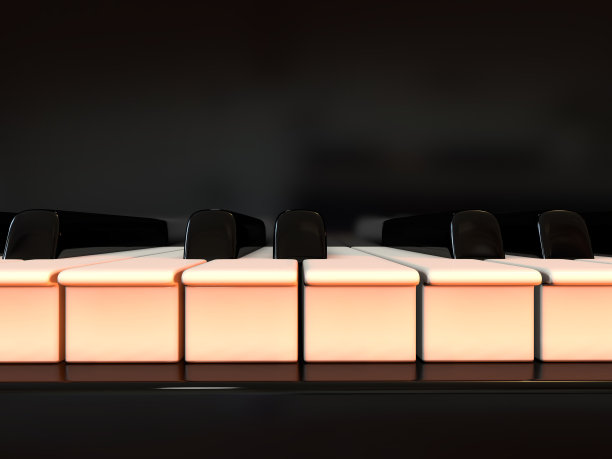 钢琴和钢琴键盘图片下载