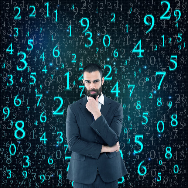 商人面前的二元背景图片下载