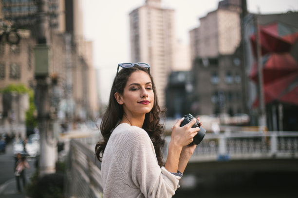 可爱女孩的摄影师图片下载