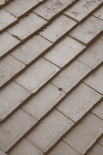 古色古香的石板屋顶瓦图片下载